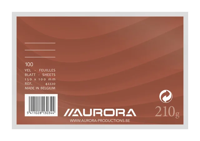 Systeemkaart Aurora 150x100mm lijn koplijn 210gr