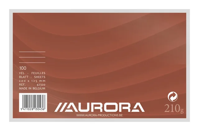 Systeemkaart Aurora 200x125mm lijn koplijn 210gr