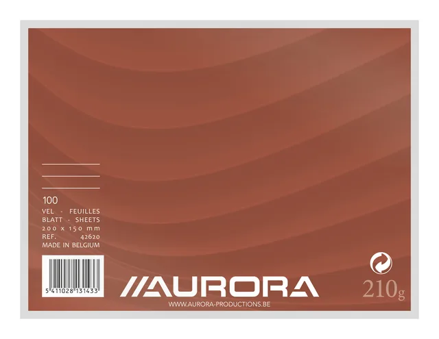 Systeemkaart Aurora 200x150mm lijn koplijn 210gr