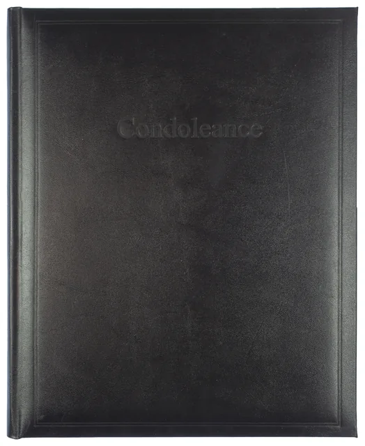 Condoleancealbum Kangaro 260x210mm zwart