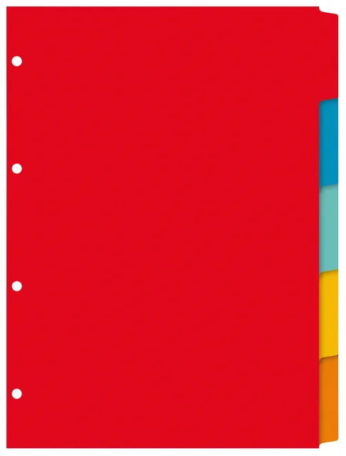 Tabblad Kangaro 4r PE405 5 delig ass karton