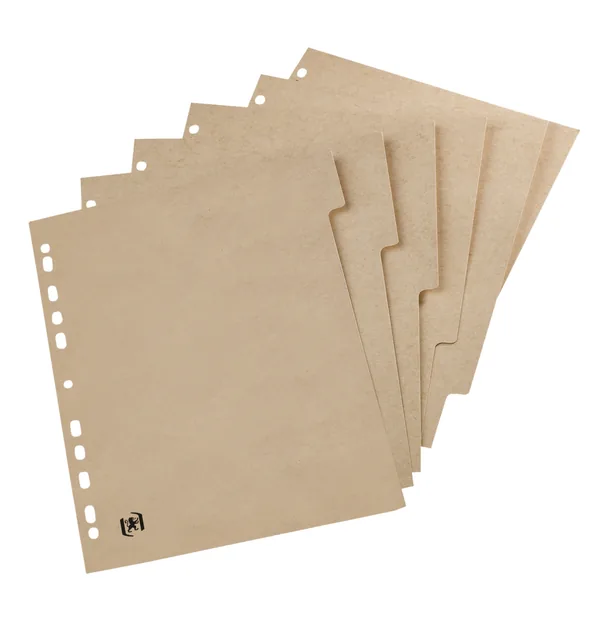 Tabblad Oxford Touareg 11r 5dlg naturel karton
