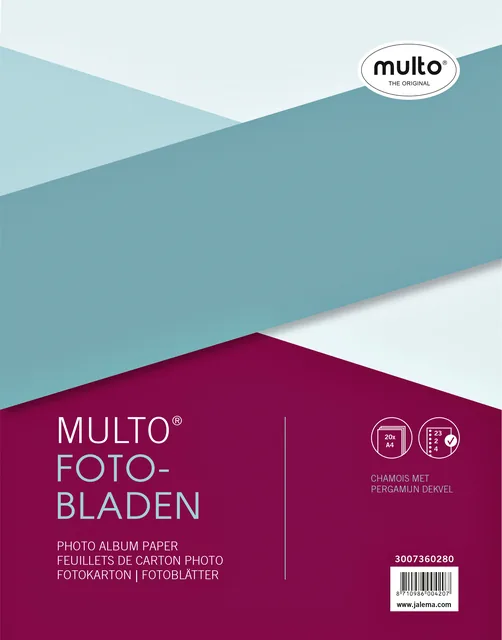 fotobladen Multo 23-gaats + dekvel chamois