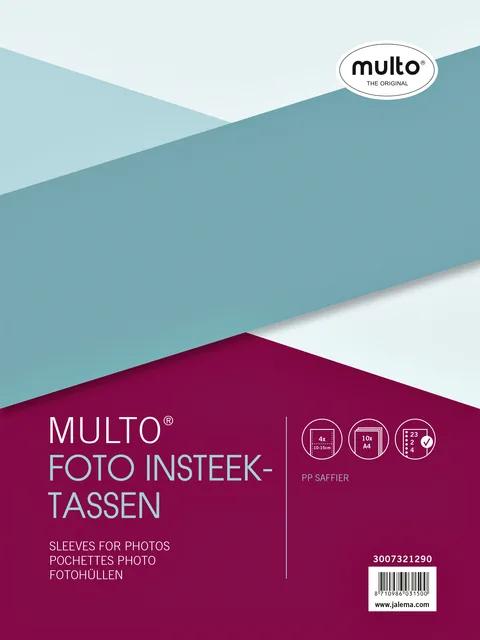 Fototas Multo A4 23r 10x15cm PP 4vak tr 10st