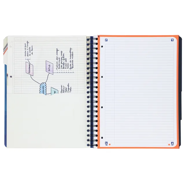 Projectbk Oxf School A4+ ln 4g 240pag 80gr blauw