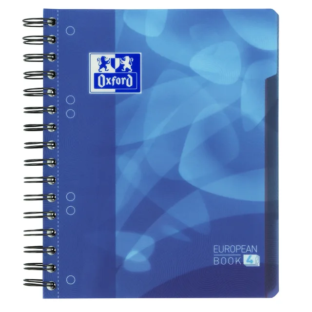 Projectbk Oxf School A5+ ln 6g 240pag 80gr blauw