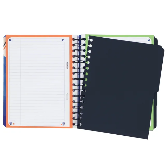 Projectbk Oxf School A5+ ln 6g 240pag 80gr blauw