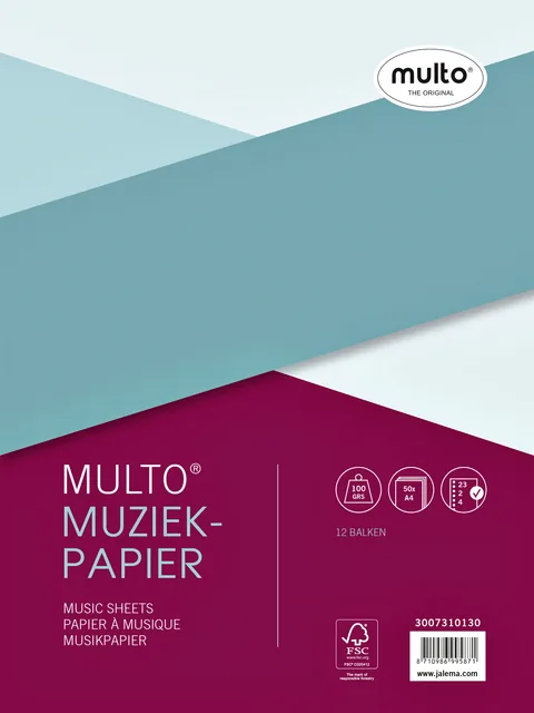 Interieur Multo 23-gaats muziek 100gr 100pag