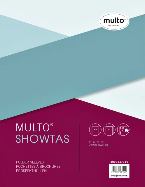 Showtas Multo A5 17r PP 0.14mm glad 10 stuks