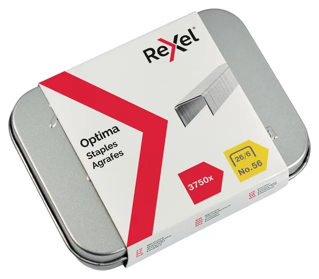 Nieten Rexel optima 26/6 nr 56 gegalv