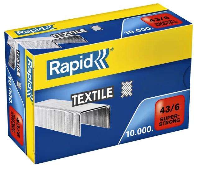 Nieten Rapid 43/6 Textiel super strong 10.000st