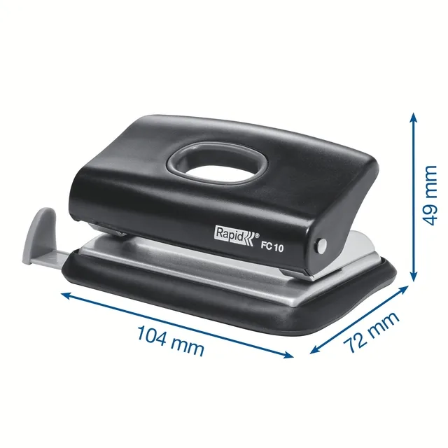 Perforator Rapid Fashion FC10 mini 10 vel zwart