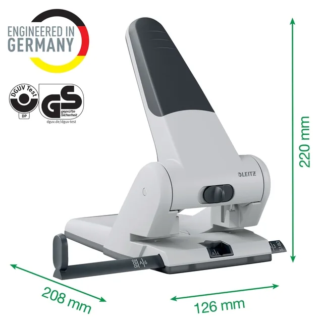 Perforator Leitz Heavy Duty 5180 65 vel zilver