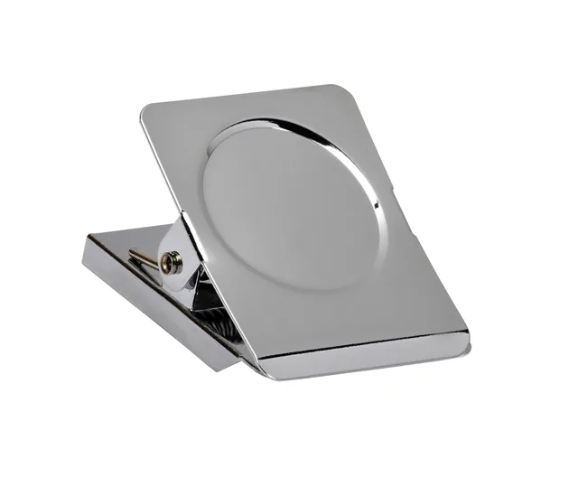 Papierklem MAUL magnetisch vierkant 40mm zilver