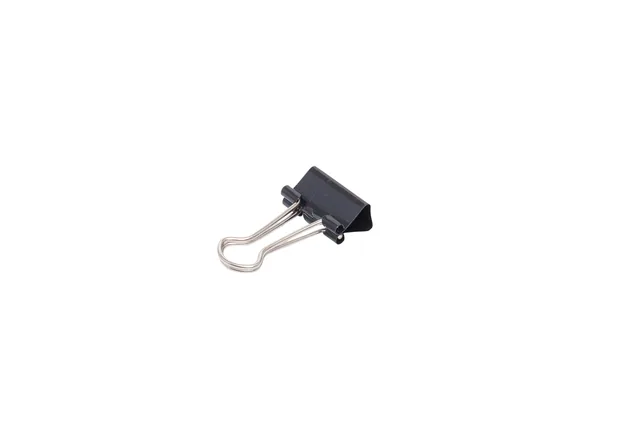 Papierklem MAUL 213 foldback 19mm zwart 12 stuks
