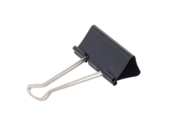Papierklem MAUL 213 foldback 50mm zwart 12 stuks