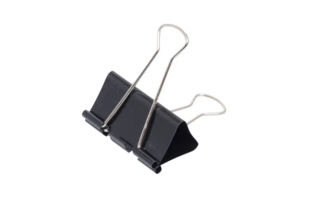 Papierklem MAUL 213 foldback 50mm zwart 12 stuks