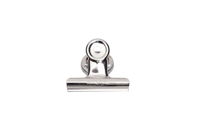 Papierklem MAUL Bulldog magneet 52mm zilver 2st