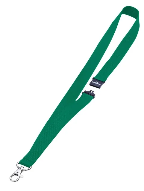 Textielkoord Durable 8137 karabijnhaak groen