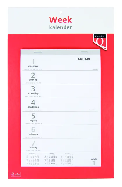 Weekkalender 2027 Quantore