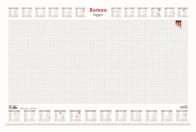 Bureau-onderlegblok 2027 Quantore 60x40cm