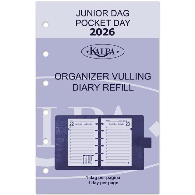 Agendavulling 2027 Kalpa Pocket 1dag/1pagina