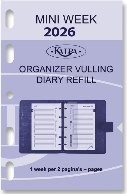 Agendavulling 2027 Kalpa Mini 7d/2p
