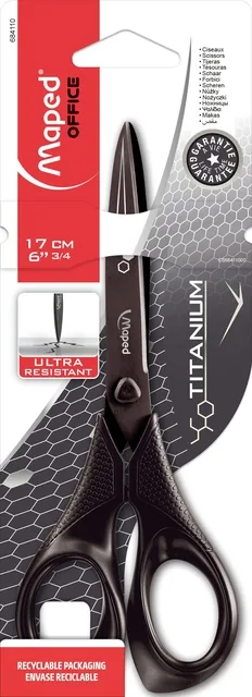 Schaar Maped Titanium 17cm zwart