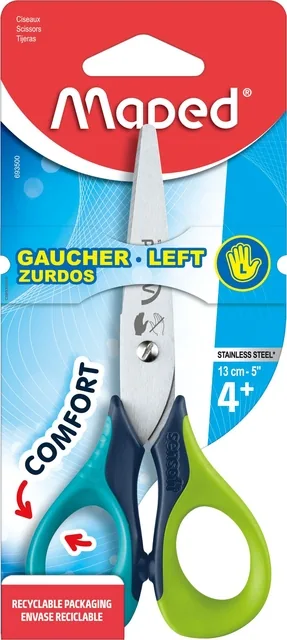Kinderschaar Maped Sensoft 13cm linkshandig