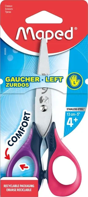 Kinderschaar Maped Sensoft 13cm linkshandig
