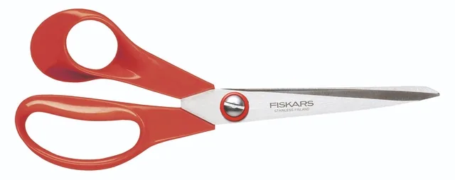 Schaar Fiskars Classic universeel 21cm links rood