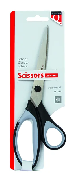 Schaar Quantore 210mm titanium + soft grip handvat