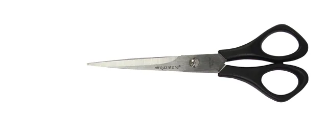 Schaar Quantore 160mm +plastic handvat zwart