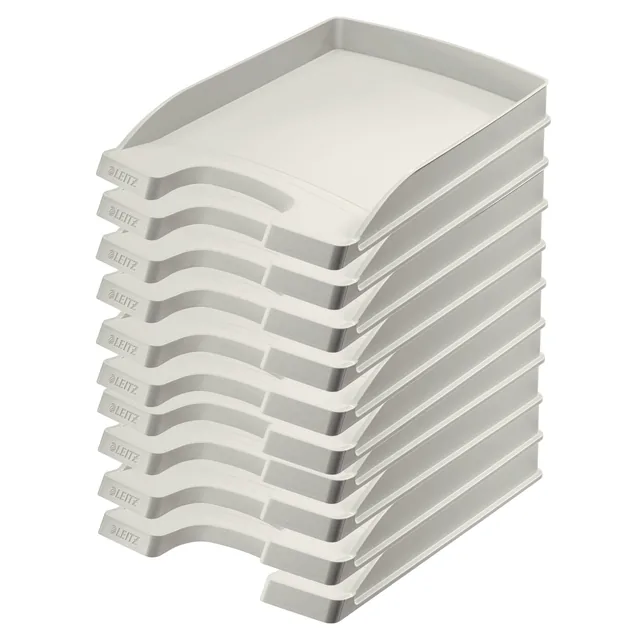 Brievenbak Leitz Plus Slim A4 grijs