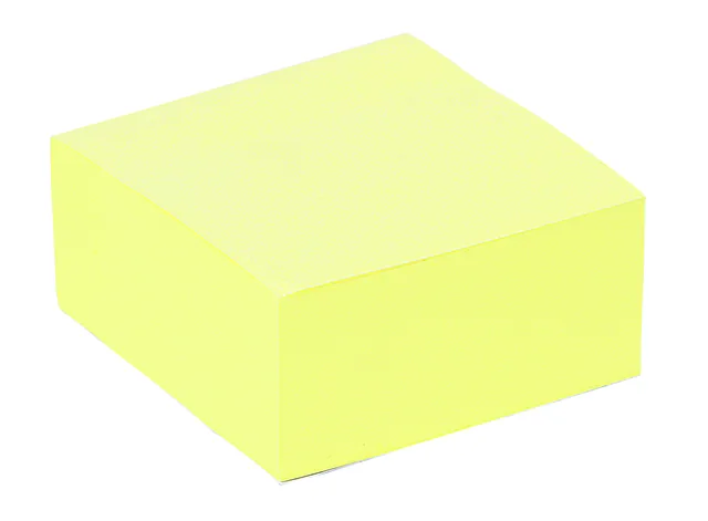 Memoblok Quantore 76x76mm geel 400