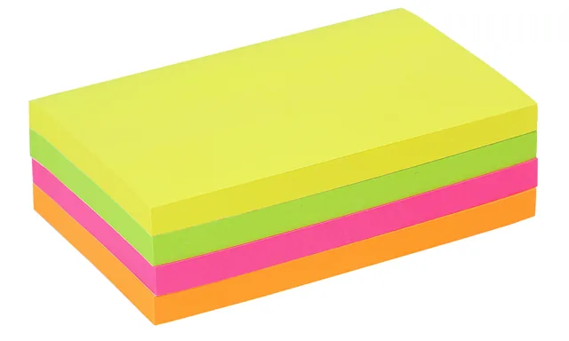 Memoblok Quantore 76x127mm neon assorti