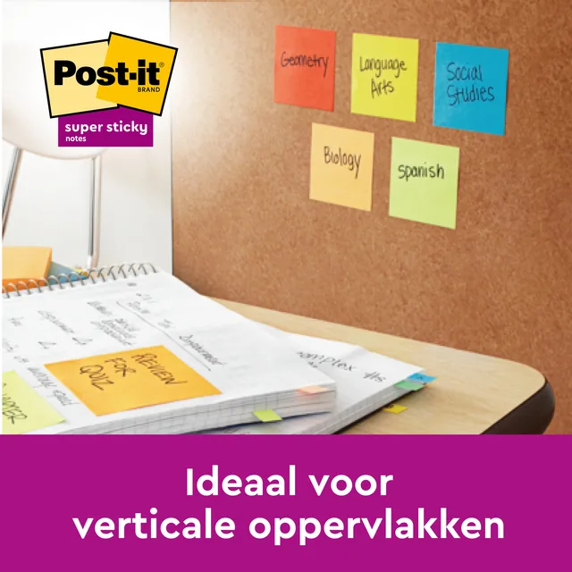 Memoblok Post-it 2028 Super Sticky 76x76mm gl