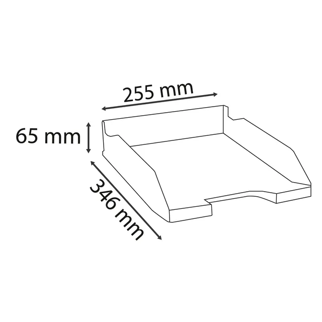 Brievenbak Exacompta Ecoblack zwart
