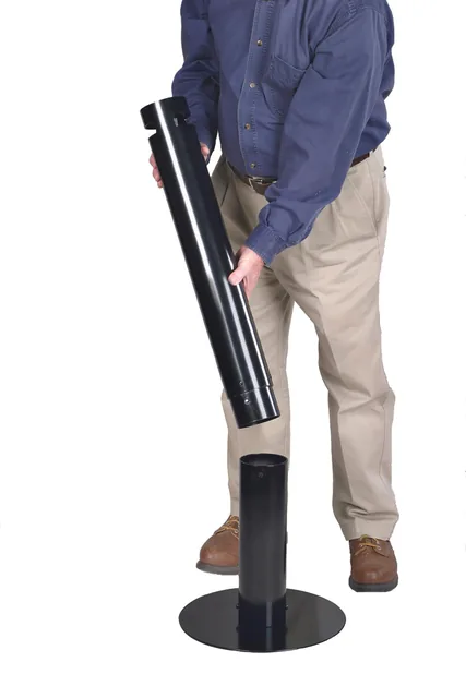 Asbak Rubbermaid Smokers Pole vrijstaand zwart