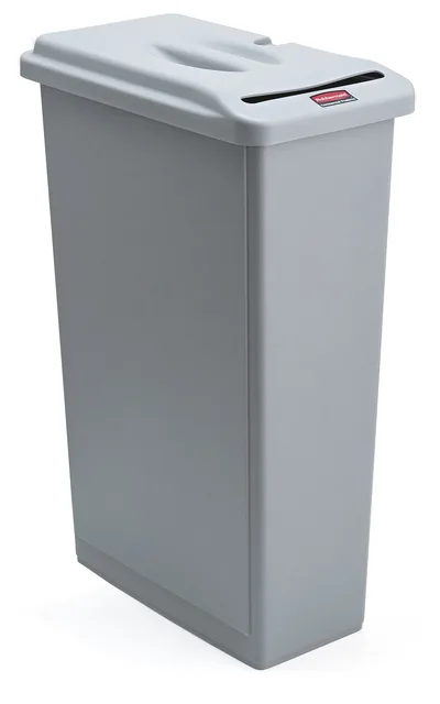 Afvalbak Rubbermaid Slim Jim vertrouwelijk 87l grs