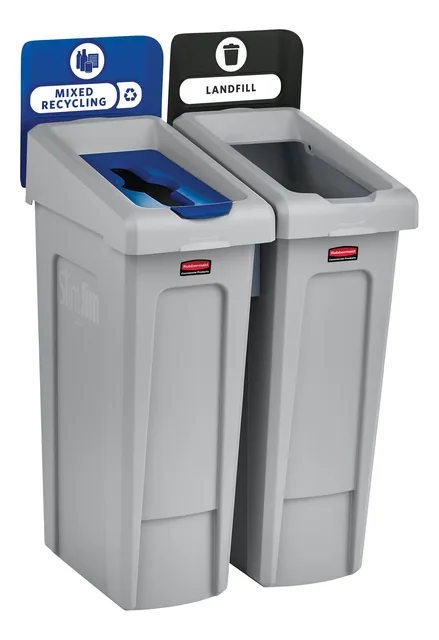 Afvalbak Rbrmaid SlmJm Recyclestation starterset