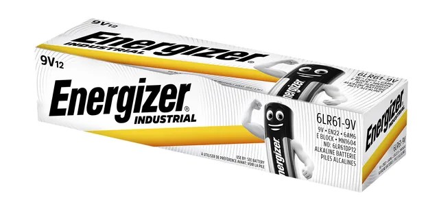 Batterij Energizer Industrial 9v alkaline