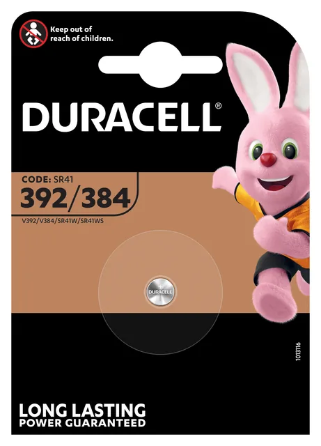 Batterij Duracell SR41 alkaline 392/384