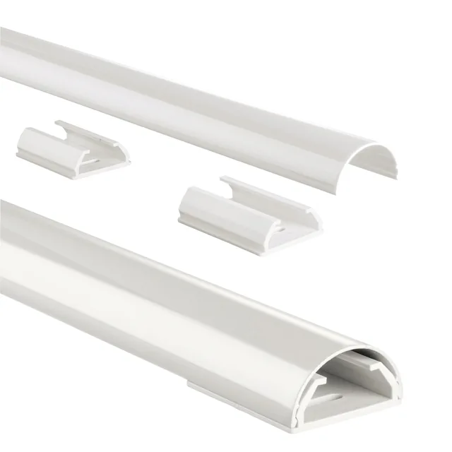 KABELGOOT HAMA ALU HALF AFGEROND 110-3.3-1.8CM WIT