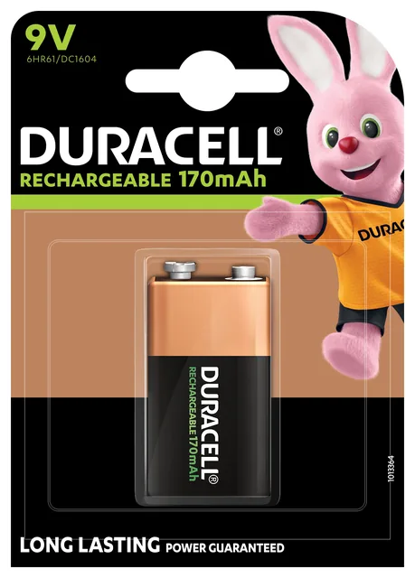 Batterij oplaadbaar Duracell 9v hr9v
