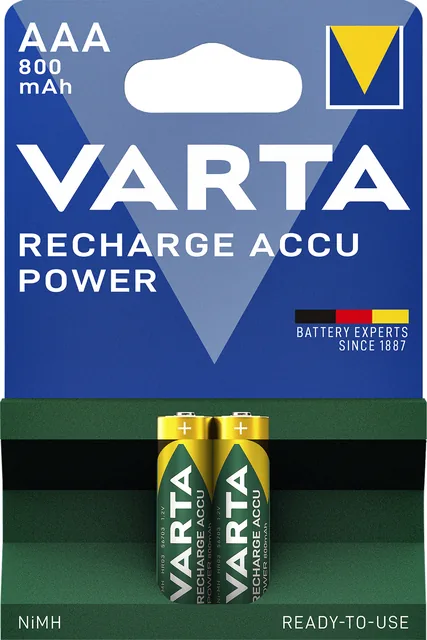 Batterij oplaadbaar VARTA 2x AAA 800mAh