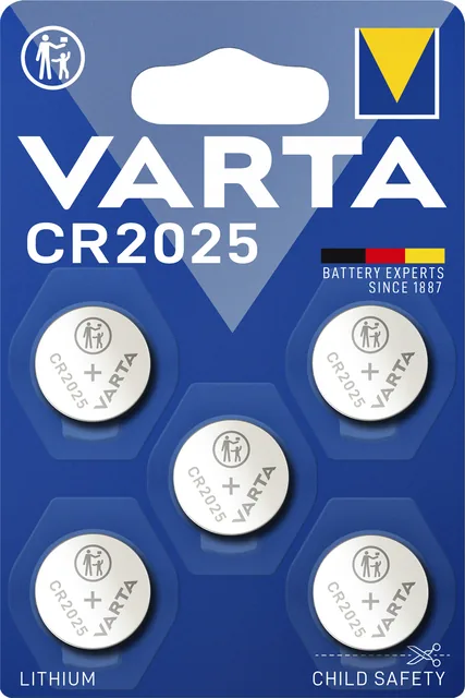 Batterij VARTA knoopcel 5x CR2025 lithium