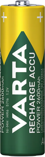 Batterij oplaadbaar VARTA 2x AA 2600mAh