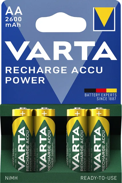 Batterij oplaadbaar VARTA 4x AA 2600mAh