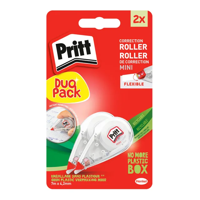 Correctietape Pritt Mini Flex 4.2mmx7m 2st